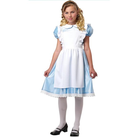California Costumes Alice In Wonderland Storybook Dress Apron Halloween Costume - Picture 1 of 11